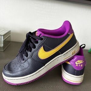 Nike Air Black with Yellow and Purple Accents
